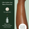 Glowing skin after using the Body Stone conveys that one application of a Body Stone contains more cocoa butter than an entire bottle of lotion