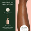 Like lotion, but more powerful. One application of the Body Stone equals more cocoa butter than an entire bottle of lotion.